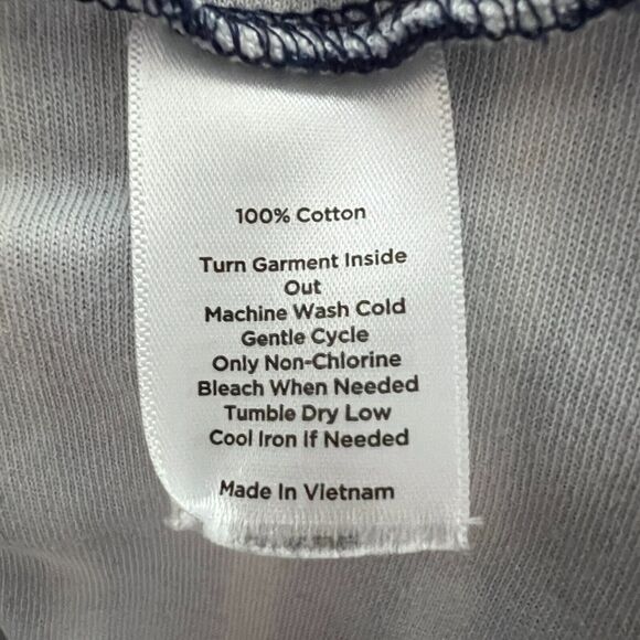 Talbots Dress Womens XS Petite Navy Blue White Striped Floral Sheath Work Casual - Picture 8 of 8